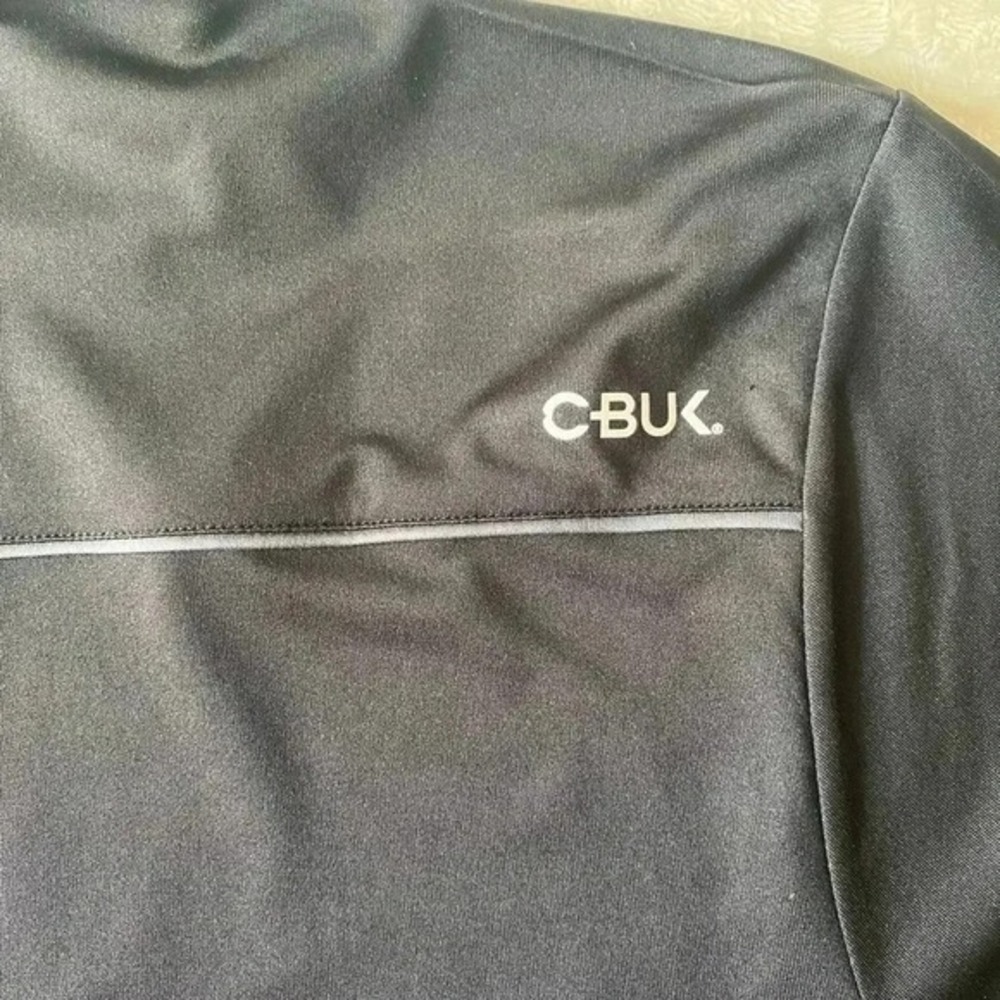 CBUK Cutter & Buck Mens XL Black Graphic Golf Polo Shirt Short Sleeve - Picture 11 of 12